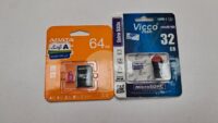 باندل مموری کارت 64 گیگ 80MB AData و مموری کارت 32 گیگ Vicco Man 80MB
